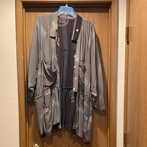 Unique Asian inspired reversible blazer size large